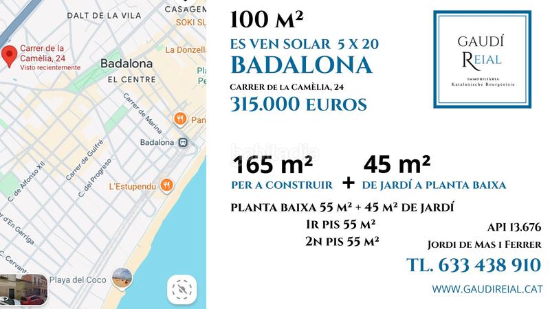 Foto e71a63a7-7479-4499-80f3-2c9ed7b6cd1f. Residential plot in carrer de la camèlia 24 in Centre Badalona