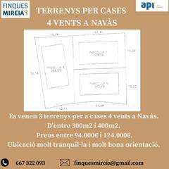 Wohngrundstück in Navàs. Terrenos para chalet en venda