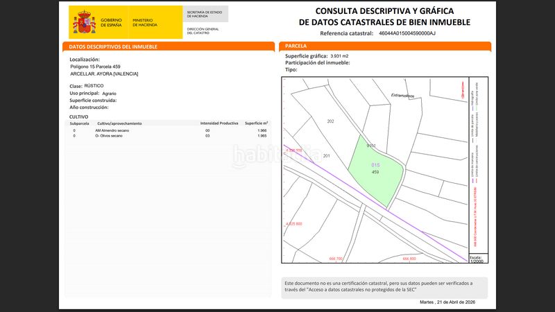 Foto f60cd72f-bf96-4c92-9523-0ea869db8483. Finca rústica a cv-440 2 a Ayora