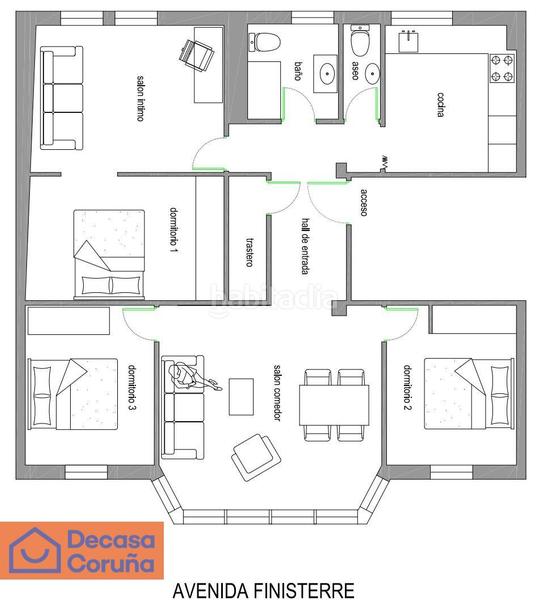 Foto 2de42e5f-c5f7-40a3-8ba2-77cdb5154c57. Appartement avec chauffage dans San Pablo - Juan Flórez Coruña (A)