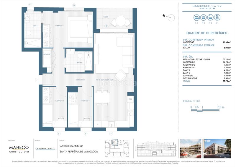 Foto 1cba6e47-9021-46cb-b0ca-e5c7c84b6348. Promoción BALMES en Santa Perpètua de Mogoda. Edificio viviendas de obra nueva