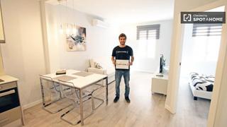 Location Appartement à Poblenou. Apartamento de 1 dormitorio con aire acondicionado en alquiler e