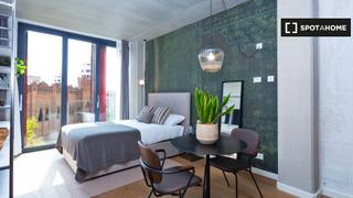 Alquiler Piso en Fort Pienc. Estudio amueblado en un coliving en barcelona