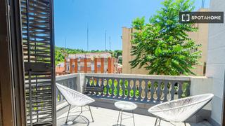 Miete Etagenwohnung in Vallcarca - Penitents. Acogedor estudio con balcón y baño en gracia coliving