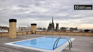 Lloguer Pis a Gòtic. Apartamento de 1 dormitorio con piscina en alquiler en barcelona