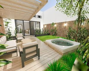 Duplex in El Poble Sec - Parc de Montjuïc. Cuatro dormitorios, jardín privado y más de cuatro metros de alt