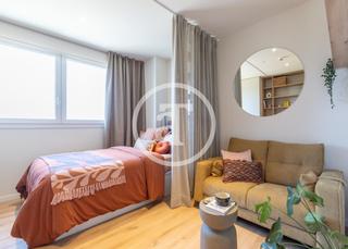 Location Studio  De perdiguera. Flex living de alojamiento temporal con cama doble, cocina priva
