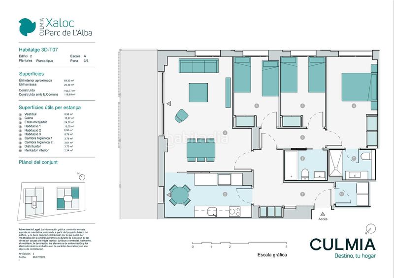 Foto 0f20c8bd-6919-45ed-b4c7-543bea5711e9. Flat 119m<sup>2</sup> with heating pool in Serraparera Cerdanyola del Vallès