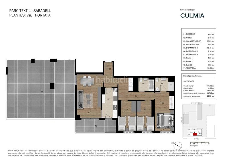 Foto b45b4256-0971-4222-a62d-3a9f4700e811. Pis 117m<sup>2</sup> a carrer de vidal 48 a Covadonga Sabadell