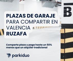 Lloguer Aparcament cotxe a Russafa. Se alquilan plazas de garaje en uso compartido