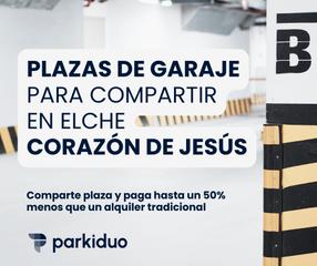 Lloguer Aparcament cotxe a Pont Nou - Corazón de Jesús. Se alquilan plazas de garaje en uso compartido