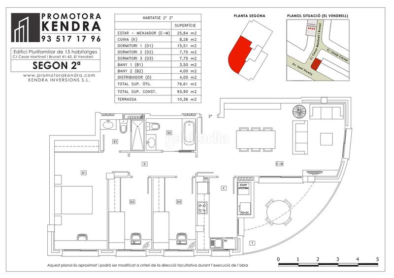 Foto 5140335b-6f48-4544-aec8-d8b168e9847b. Pis 93m<sup>2</sup> a carrer de cèsar martinell i brunet 41 a El Tancat-Mas d´en Gual Vendrell (El)