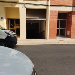 Car parking in Berga. Pàrquinga a berga