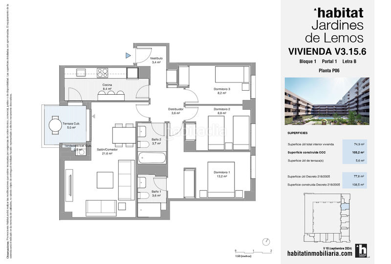 Foto ea474826-2832-4bba-9782-6f813adcb674. Flat 108m<sup>2</sup> in calle japón 20 in colores - entreparques Sevilla