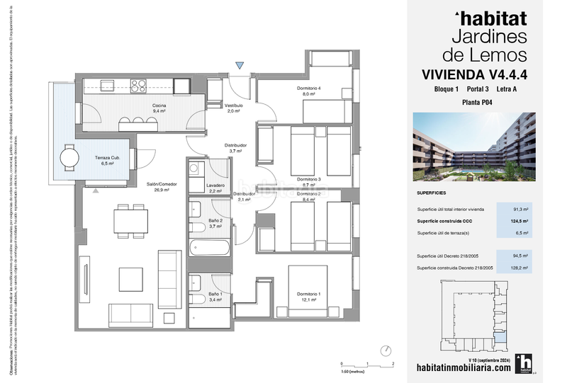 Foto 2f3e7f0a-8556-4cec-b289-6cea5d487bb8. Appartement 128m<sup>2</sup> dans calle japón 20 dans colores - entreparques Sevilla
