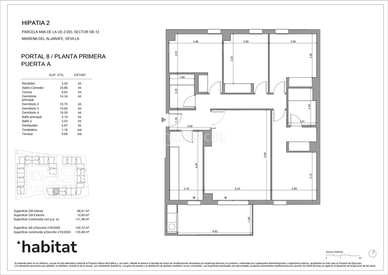 Foto abef6e72-2487-4513-ad4f-9e5b41884206. Appartamento 135m<sup>2</sup> con riscaldamento parcheggio piscina in Mairena del Aljarafe