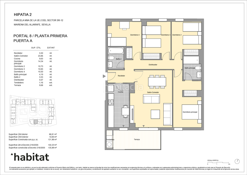 Foto 307919c9-08f5-4cc4-a170-43b4401f5bef. Appartement 135m<sup>2</sup> avec chauffage parking piscine dans Nuevo Bulevar Mairena del Aljarafe