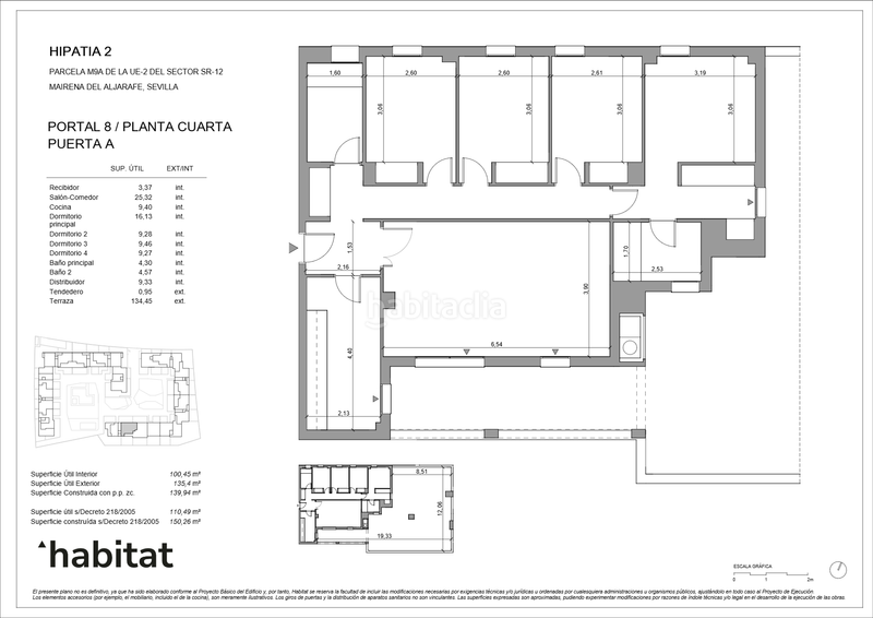 Foto d01f9c43-5a4d-4015-8343-0bc7f032724c. Appartamento 150m<sup>2</sup> con riscaldamento parcheggio piscina in Mairena del Aljarafe