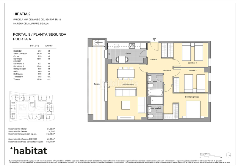 Foto 7a0c101f-512f-4767-8de5-9a324106bdd0. Flat 118m<sup>2</sup> with heating parking pool in Nuevo Bulevar Mairena del Aljarafe