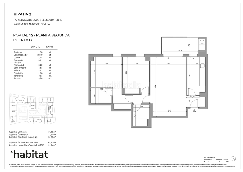 Foto 9397dbd9-1f4c-4ec2-9a27-d87c4a602340. Etagenwohnung 92m<sup>2</sup> mit heizung parking pool in Nuevo Bulevar Mairena del Aljarafe