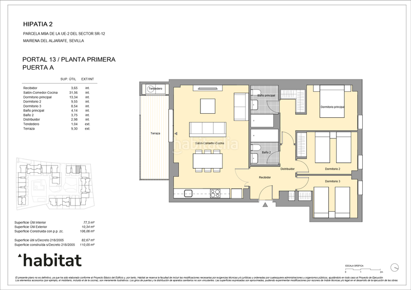 Foto c2f6ed98-f8b8-4ae0-bb66-e627e7472672. Appartamento 110m<sup>2</sup> con riscaldamento parcheggio piscina in Mairena del Aljarafe