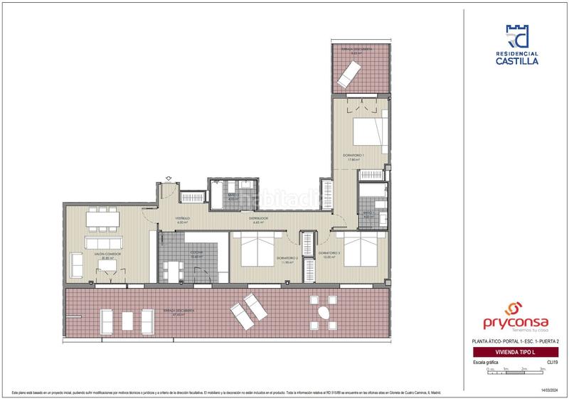 Foto cad5a825-7509-47ae-9808-a355aa73a183. Penthouse 130m<sup>2</sup> with heating parking pool in Parque Alameda - Paula López Valladolid