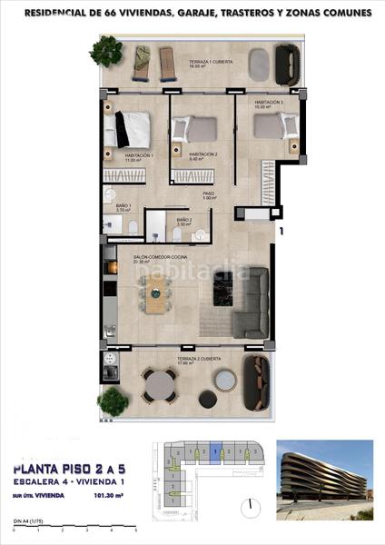 Foto 77f6209f-5acf-4937-970a-fd90bde38599. Appartamento con parcheggio piscina in El Travaló - Martínez Valero Elche / Elx