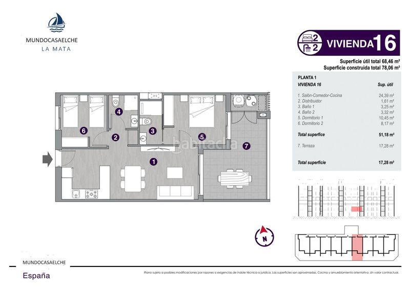 Foto 8f76d90d-f3cc-4526-ac77-8f29002a7426. Apartament amb calefacció aparcament piscina a Torreblanca Torrevieja