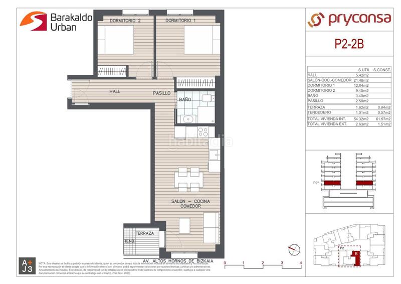 Foto b382dfa4-88d8-40f0-866d-3ff7d069538d. Appartement 54m<sup>2</sup> dans altos hornos de vizcaya hiribidea 8 dans Barakaldo