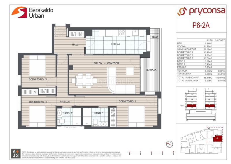 Foto 9237c0a6-9d8c-4aae-8e4a-85d181fa0b6c. Appartamento 88m<sup>2</sup> in altos hornos de vizcaya hiribidea 8 in Barakaldo