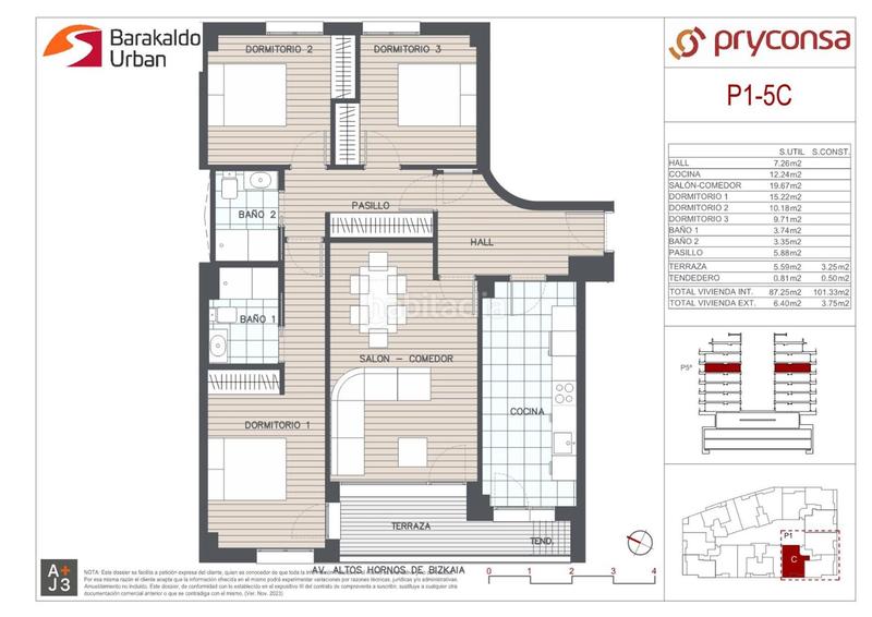 Foto 2b234c04-0ae5-4545-8b70-9ae73dd53a77. Appartement 87m<sup>2</sup> dans altos hornos de vizcaya hiribidea 8 dans Barakaldo