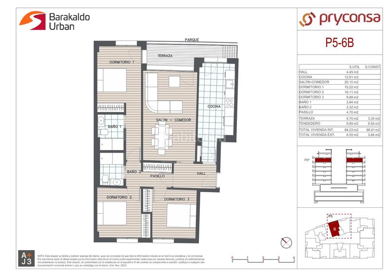 Foto 869a9631-9ffb-471c-86fa-5d4b74952278. Appartamento 84m<sup>2</sup> in altos hornos de vizcaya hiribidea 8 in Barakaldo