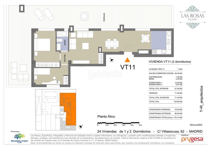 Ático 176m2 en calle de villaescusa 62 en Pueblo Nuevo Madrid - Imagen 7