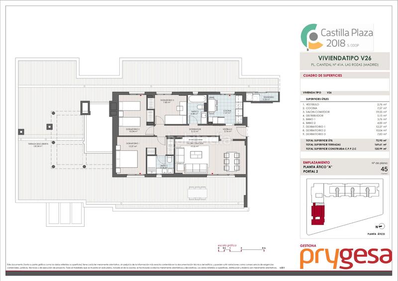 Foto 0dc7a358-1d1c-4b68-a9f9-5e7593738d7a. Attico 125m<sup>2</sup> con riscaldamento piscina in El Cantizal Rozas de Madrid (Las)