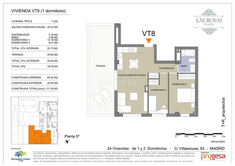 Piso 111m2 en calle de villaescusa 62 en Pueblo Nuevo Madrid - Imagen 7