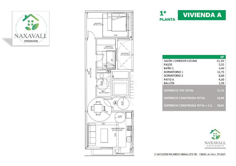 Foto c002b801-8e3e-46a5-ac78-7620db77168a. Piso 76m<sup>2</sup> en carrer de mosen ricardo miralles 5 en Vall d´Uixó (la)