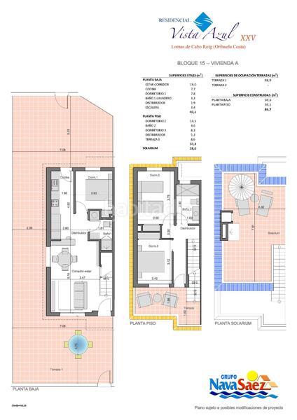 Foto 15a2dc4e-d5cc-4f76-8c15-ae1021136a9e. Maison jumelée avec parking piscine dans Lomas de Cabo Roig - Los Dolses Orihuela