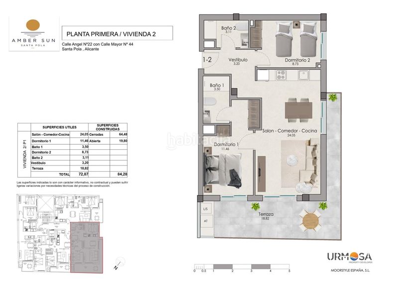 Foto c7d8cc32-d4ff-4d62-874c-ff4f612f0481. Apartament amb piscina a Norte Santa Pola