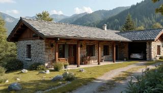 Chalet à Castiello de Jaca. Vivienda unifamiliar aislada en parcela urbana ‘llave en mano’.