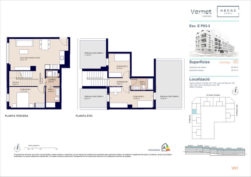 Foto 230721a4-56d9-4359-bbe4-8f8642e5d31d. Duplex 130m<sup>2</sup> in carrer de marconi 126 in Ca n'Aurell Terrassa