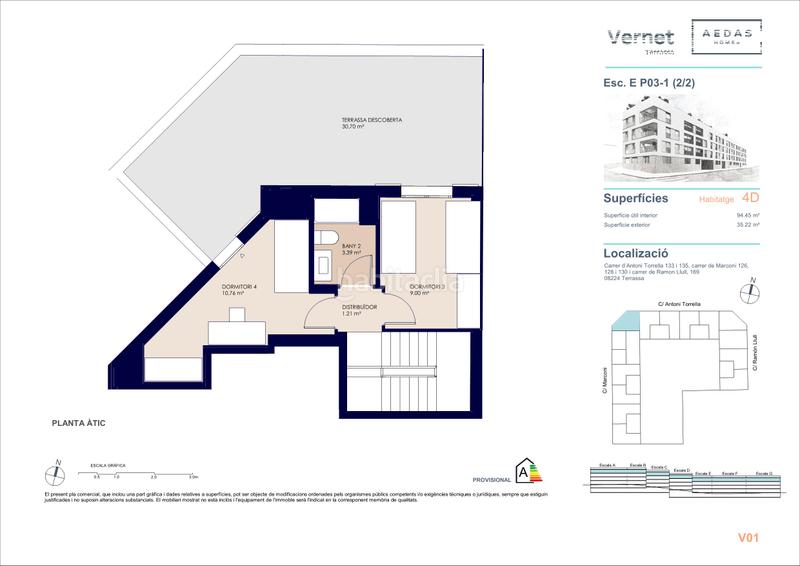 Foto 84fa12ea-5258-4d88-82a5-7da036af397f. Zweistöckige wohnung 150m<sup>2</sup> in carrer de marconi 126 in Ca n'Aurell Terrassa