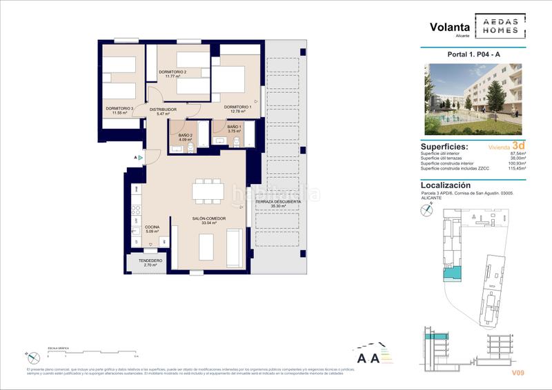 Foto 2a76d565-e44d-46db-b936-835e542075ce. Penthouse 115m<sup>2</sup> in calle deportista pitu perramón 1 in Paus - Polígono San Blas Alicante