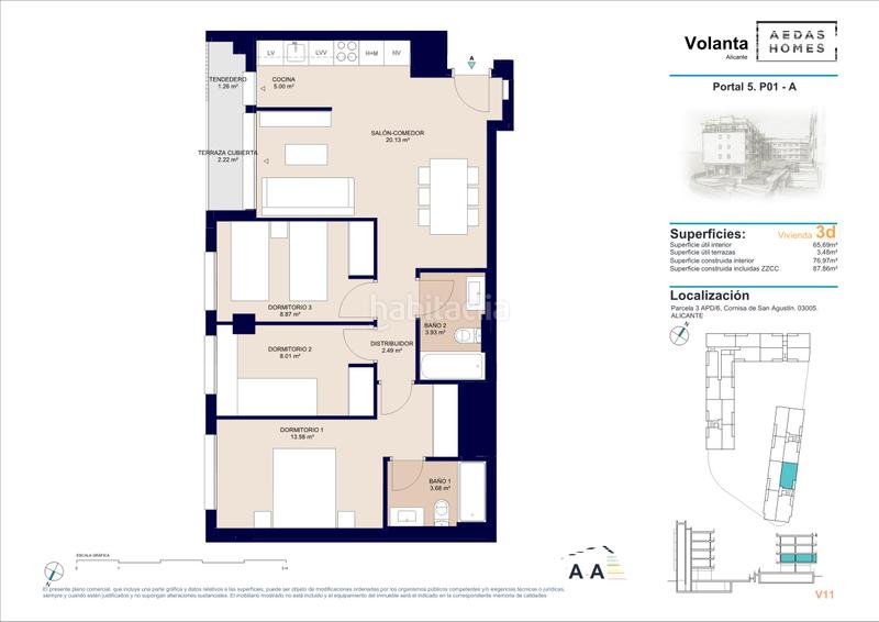 Foto bb1c7b2d-7c8c-4e7a-af28-8490315afdc2. Appartement 87m<sup>2</sup> dans calle deportista pitu perramón 1 dans Alicante