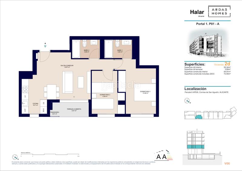 Foto 4f98ce0c-181e-4e23-8f37-c82da8c9c61a. Appartement 73m<sup>2</sup> dans calle deportista pitu perramón 5 dans Alicante
