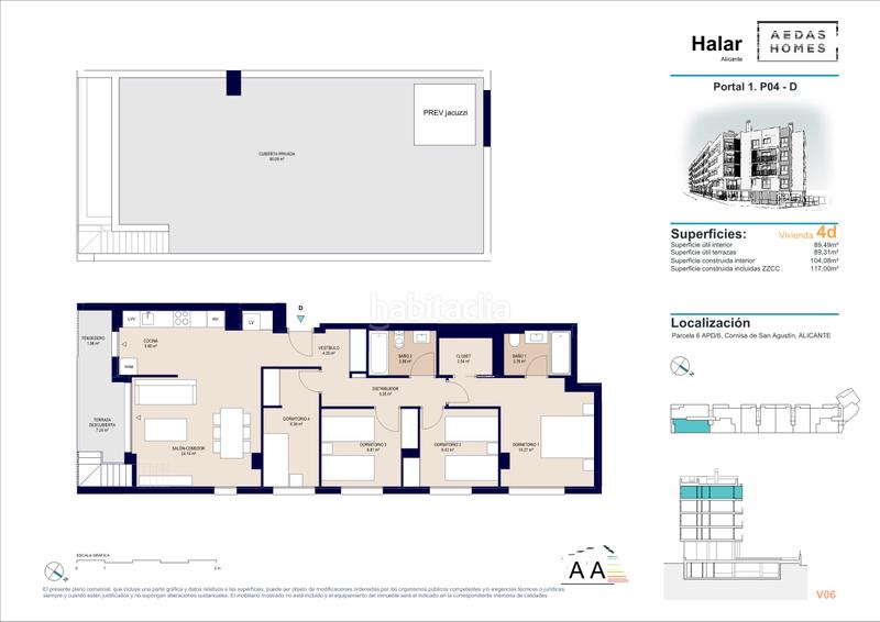 Foto dd17a235-6d09-44bc-b991-f5b7f00eeee8. Penthouse 114m<sup>2</sup> in calle deportista pitu perramón 5 in Paus - Polígono San Blas Alicante