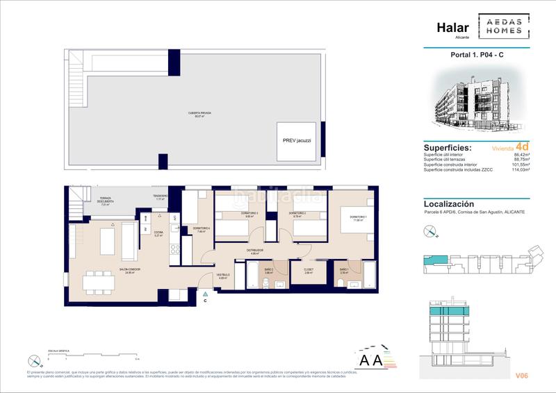 Foto 3f568690-f1b4-4d80-ba0b-f66900852dff. Penthouse 99m<sup>2</sup> in calle deportista pitu perramón 5 in Paus - Polígono San Blas Alicante