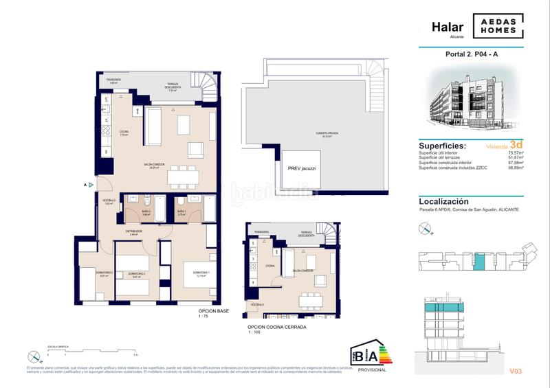 Foto 4df621f7-f043-4dd5-9fb1-0d6d28d8f16b. Penthouse 98m<sup>2</sup> in calle deportista pitu perramón 5 in Paus - Polígono San Blas Alicante