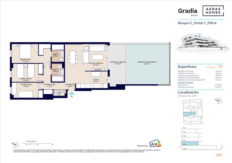 Foto ea4c7485-0f59-416f-9c03-d8a6f27441ad. Appartement 118m<sup>2</sup> avec parking piscine dans Bellavista Sevilla