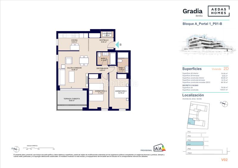 Foto 7e8e7100-ed33-45f5-8964-c895076f8514. Etagenwohnung 104m<sup>2</sup> mit parking pool in Bellavista Sevilla