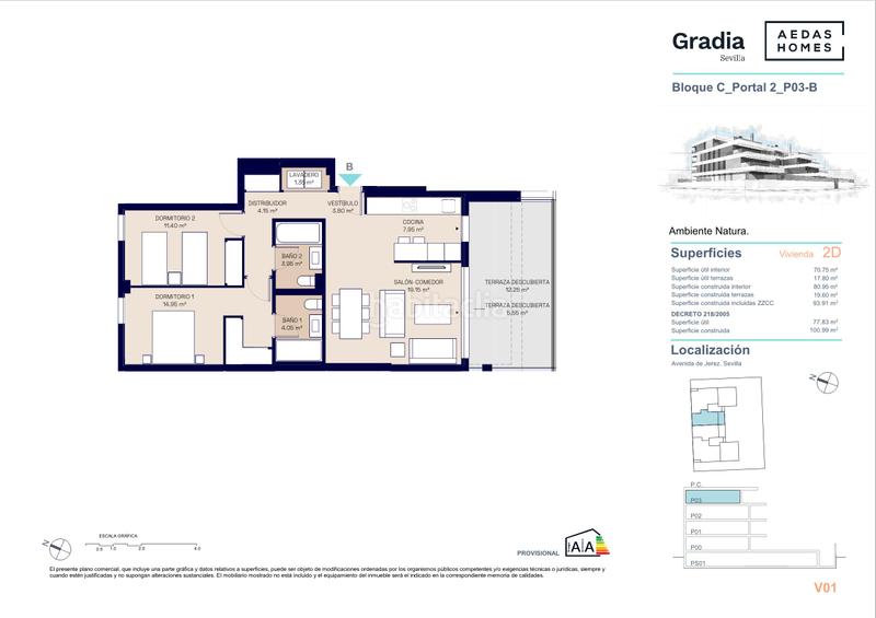 Foto 6ecb2e0a-9986-454a-8b44-5697a27ce277. Etagenwohnung 100m<sup>2</sup> mit parking pool in Bellavista Sevilla